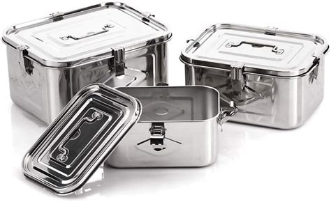 stainless steel box large|stainless steel small containers.